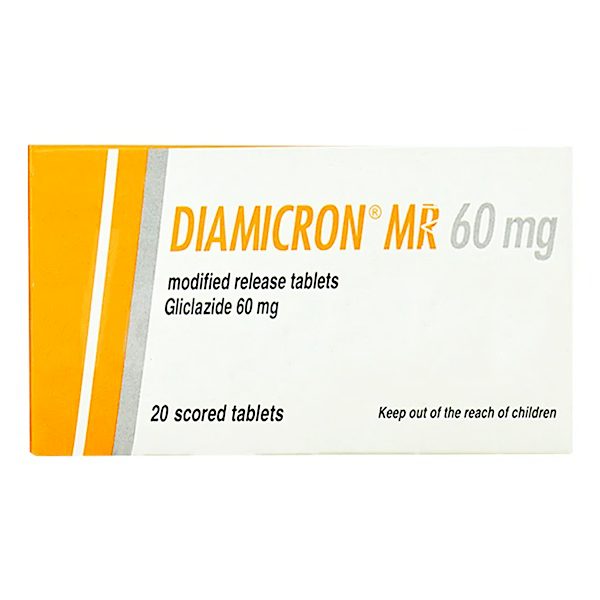 Diamicron Mr Tablets 60Mg (1 Box = 2 Strips) (1 Strip = 10 Tablets)
