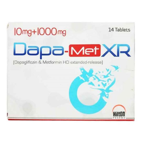 Dapa-Met Xr Tablets 10/1000Mg (1 Box = 2 Strips) (1 Strip = 7 Tablets)