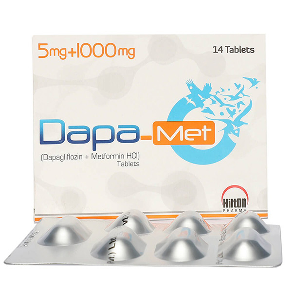 Dapa-Met Xr Tablets 5Mg+1000Mg (1 Box = 2 Strips) (1 Strip = 7 Tablets)