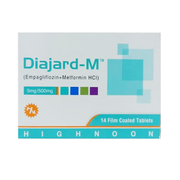 Diajard-M Tablets 5/500Mg (1 Box = 2 Strips) (1 Strip = 7 Tablets)