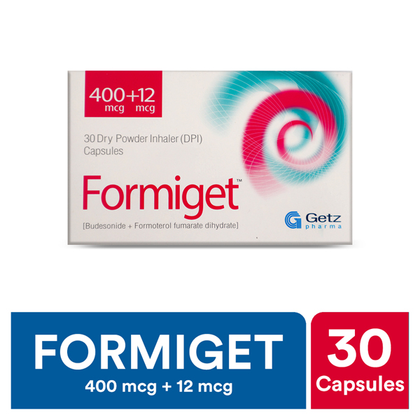 Formiget Capsules 400/12Mcg (1 Box = 3 Strips) (1 Strip = 10 Capsules)
