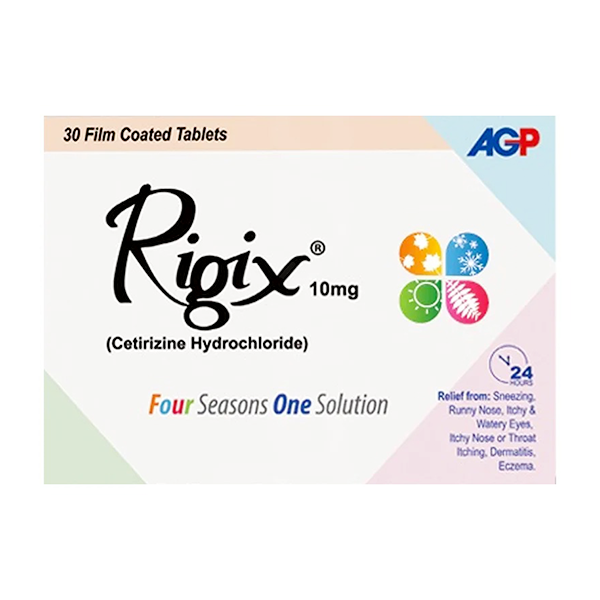 Rigix Tablets 10Mg (1 Box = 2 Strips) (1 Strip = 15 Tablets)