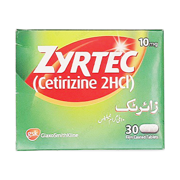 Zyrtec Tablets 10Mg (1 Strip = 15 Tablets)