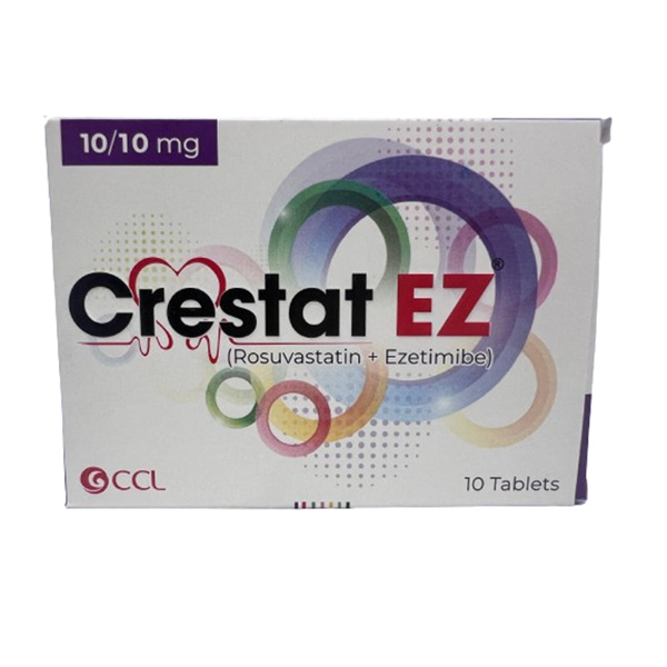 Crestat Ez Tablets 10Mg/10Mg (1 Box = 1 Strip) (1 Strip = 10 Tablets)