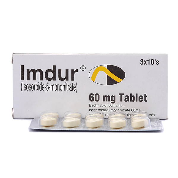 Imdur Tablets 60Mg (1 Strip = 10 Tablets)