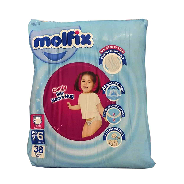 Molfix Baby Pants Jumbo Pack Extra Large 6 38Pcs