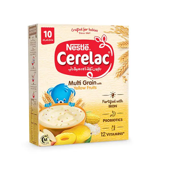 Nestle Cerelac Multigrain,Mango,Pineapple & Strawberry 175G