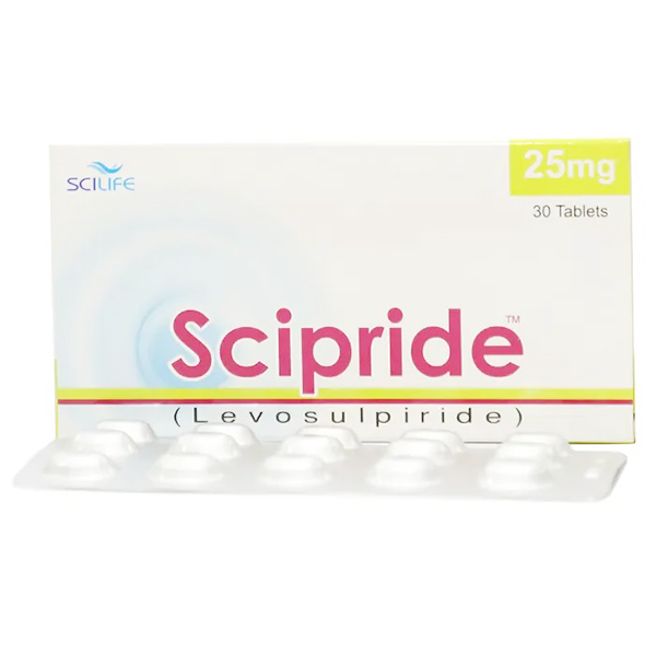 Scipride Tablets 25Mg (1 Box = 3 Strips) (1 Strip = 10 Tablets)