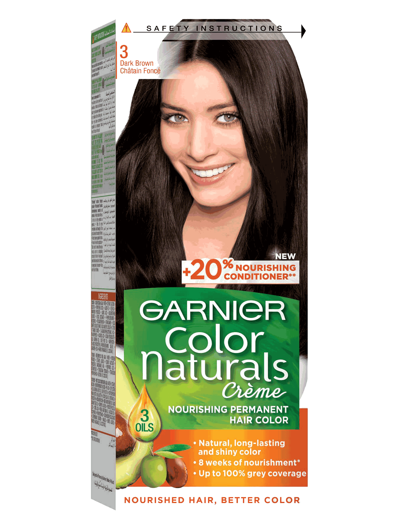 Garnier Color Naturals Shade 3 Darkest Brown