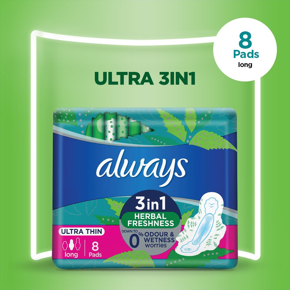 Always Ultra Sanitary Pads Long Single Pack