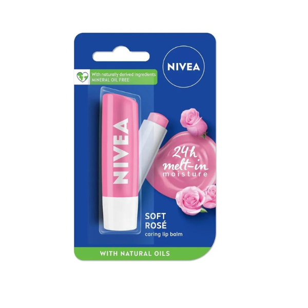 Nivea Soft Rose Lip Care 4.8G