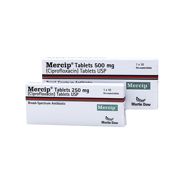 Mercip Tablets 500Mg (1 Box = 1 Strip)(1 Strip = 10 Tablets)
