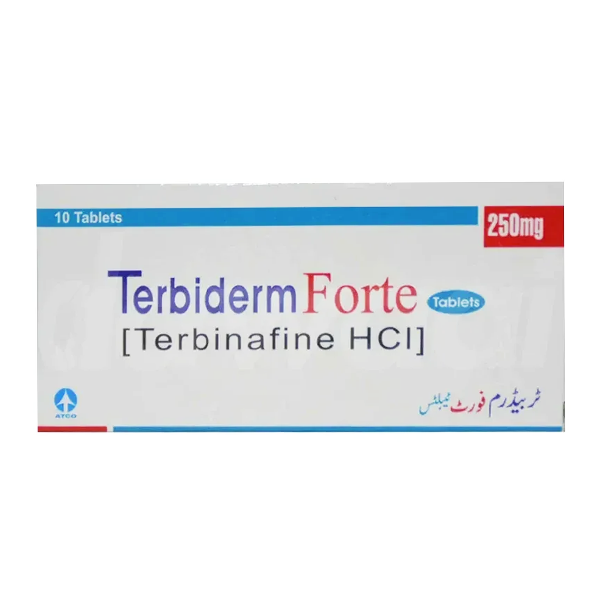 Terbiderm Forte Tablets 250Mg (1 Box = 1 Strip)(1 Strip = 10 Tablets)