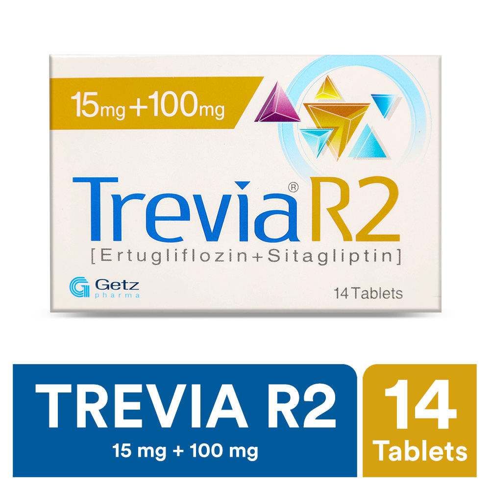 Trevia R2 Tablets 15Mg/100Mg (1 Box = 2 Strips) (1 Strip = 7 Tablets)