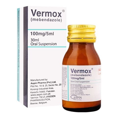 Vermox 30Ml Suspension 100Mg/5Ml