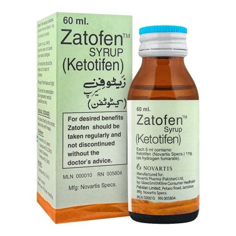 Zatofen Syrup 60Ml