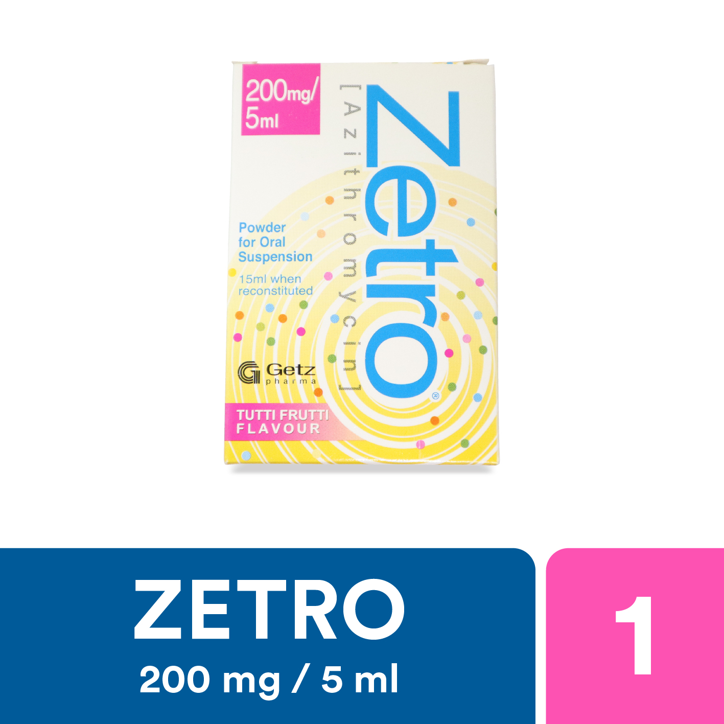 Zetro 15Ml Suspension 200Mg/5Ml